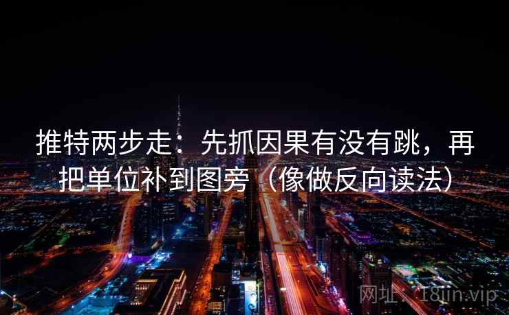 推特两步走：先抓因果有没有跳，再把单位补到图旁（像做反向读法）  第2张